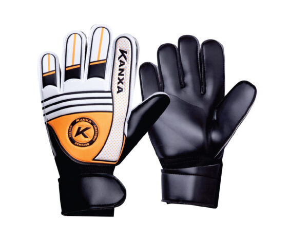 Luva de Goleiro Adulto Style - LARANJA PRETO BRANCO